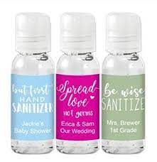 Hand Sanitizers With Catchy Sayings Wedding Favors Unlimited