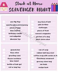 Stuck At Home Scavenger Hunt Pdf File Printable Home Game Fun Etsy Scavenger Hunt For Kids Fun Games For Kids Games For Kids