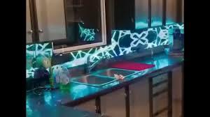 3d led kitchen backsplash youtube