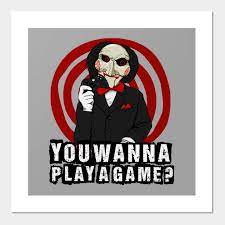 You Wanna Play A Game Jigsaw Affiche Et Impression D Art Teepublic Fr