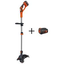 Black And Decker 40v Battery Charger Manual Black Decker 13 In 40v Max Lithium Ion Cordless 2 In 1 String Grass Trimmer Lawn Edger With 2 2 0ah Batteries Charger Lst136lbx2040 The Home Depot