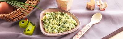 Recette Bebe 12 Mois Oeuf Et Riz Avec Brocolis A La Creme Bledina Recette Recette Recette Oeuf Idee Recette