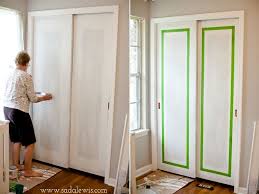Nursery Paint Faux Molding On Sliding Closet Doors Casa De Lewis Sliding Closet Doors Beautiful Closets Closet Doors