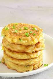 Easy Creamed Sweet Corn Fritters Makes 22 Fritters Recipe Sweet Corn Fritters Corn Fritter Recipes Corn Fritters