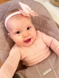 Baby Pink- Big gros grain bow