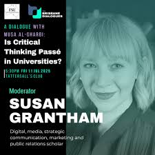Dr Susan Grantham is an experienced media, marketing and public relations  scholar and professional, bringing her curiosity and communications skills  to facilitating this important discussion. More info and tickets in bio.  #BetterDiscussions #