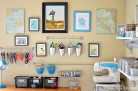 To continue the theme, watermelon decals embellish the plain white walls. Craft Room Guest Room Combo Room Reveal Part 1 Polished Habitat