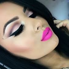 Maquillaje en tonos Rosa mexicano o fiusha, ideal para este verano!!