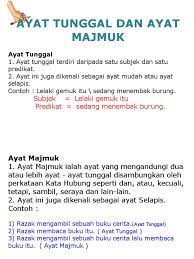 Maybe you would like to learn more about one of these? Ayat Tunggal Dan Ayat Majmuk