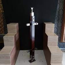 Promo Eksklusif Tiang Railing Tangga Stainless Kayu Mahoni Rk 74 Berkualitas Lazada Indonesia