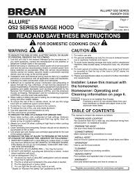 Broan Allure Qs2 Series User Manual Manualzz