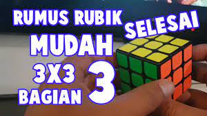 Cari produk rubik lainnya di tokopedia. Rumus Rubik 3x3 Mudah Bagian 3 Selesai Youtube