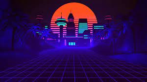 Design Trends In The Wild Back To Yesterday S Tomorrow Synthwave Art Wallpaper Illustration Wall