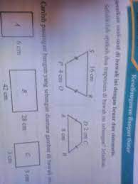 1 6 kesebangunan bangun datar matematika kelas 9 bab 4 hal. Jawab Dengan Pake Cara Kesebangunan Bangun Datar 1 Selidikilah Apakah 2 Trapesium Di Bawah Ini Brainly Co Id