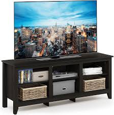 Wooden tv media console tv stand record player made of solid oak wood | etsy. Furinno Jensen Tv Stand With Shelf Espresso Furniture Decor Amazon Com