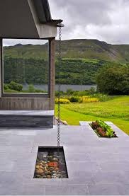 Rain Chain And Reflecting Pond Rain Garden Design Rain Water Collection Rain Chain