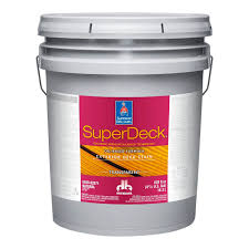 Choosing a deck stain color can be a challenge, especially when you don't have a paint/stain chart brochure that you can take home. Protective Wood Stain Superdeck Oil Based Sherwin Williams Decorative