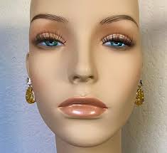 Michael Kneebone Golden Beryl White Sapphire Dangle Earrings at 1stDibs