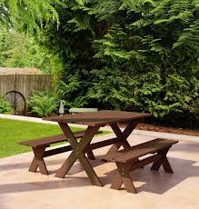 4.0 out of 5 stars. Free 2 Day Shipping Buy Mainstays Yellow Cedar Wooden Picnic Table Bench Set 3 Piece At Walmart C Wooden Picnic Tables Picnic Table Bench Table And Bench Set