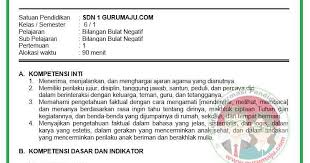 Maybe you would like to learn more about one of these? Rpp Matematika Kelas 6 Kurikulum 2013 Revisi 2018 Semester 1 Guru Maju