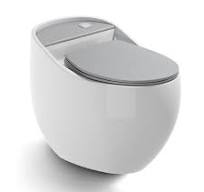 Concealed Tank Flush Toilet Modern One-Piece Toilet with Slow Close Seat