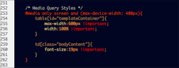 Media Query Styles For The Nextdraft Newsletter The Query Activates When The Device S Viewport Width Is 480px Or Less Mailchimp Marketing Resources Web Design