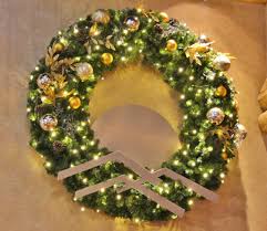 This was one of the least expensive wreaths i have ever made. Custom Logo Giant Christmas Wreath