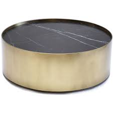 Kelly Wearstler Brass And Black Marble Drum Coffee Table 14 500 Tavolino Da Caffe In Ottone E Brass Drum Coffee Table Drum Coffee Table Brass Coffee Table