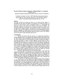 Decided to travel the world? Doc 2008 Discourse Markers In Quranic Translation Al Hilali And Khan S As An Example Pp 275 82 Zaidan A Jassem Academia Edu