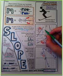Slope Doodle Notes Teaching Algebra Math Notebooks Algebra Activities