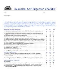 View and download monthly fire extinguisher checklist. Restaurant Self Inspection Checklist Free Download