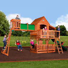 Get the perfect wooden play set and swing set for your kids with everything you want and nothing you don't! Wooden Swing Sets Playhouses Playsets Backyard Discovery