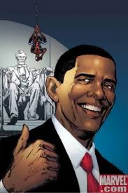 Barack Obama And Abraham Lincoln On Spider Man Cover