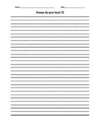 They are used to light up apartments, homes, in addition to used as wedding decorations. Free Printable Always Do Your Best Dotted Mid Line Lined Paper Editable Lined Paper 2nd Grade Worksheets Do Your Best