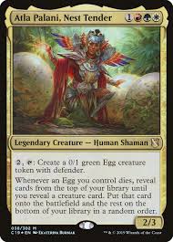Maybe you're waiting in line, sitting down on the bus, or in between rounds of magic. Atla Palani Nest Tender Magic The Gathering Cards Magic The Gathering Legendary Creature