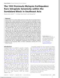 Alhamdulillah sabtu, 14 november 2020 , yayasan kmi dapat membagikan paket sembako ke pada warga sekitar. Pdf The 1922 Peninsula Malaysia Earthquakes Rare Intraplate Seismicity Within The Sundaland Block In Southeast Asia