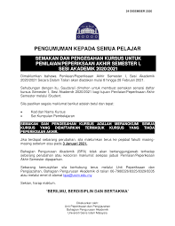 Unit peperiksaan dan penilaian mengucapkan terima kasih kepada semua penggubal soalan, sme dan pemeriksa dalam (pd) kerana telah berjaya menyelesaikan penggubalan soalan dan skema pemerkahan peperiksaan mei 2020 mengikut masa yang telah ditetapkan. Semakan Dan Pengesahan Kursus Untuk Penilaian Peperiksaan Akhir Semester 1 Sesi Akademik 2020 2021 Fst Usim