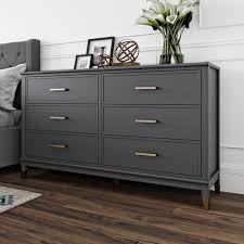 Westerleigh 6 Drawer Double Dresser Reviews Birch Lane Grey Bedroom Furniture Double Dresser Furniture