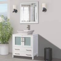 Browse a large selection of bathroom vanity designs, including single and double vanity options in a wide range of sizes, finishes and styles. Buy 30 Inch Bathroom Vanities Vanity Cabinets Online At Overstock Our Best Bathroom Furniture Deals