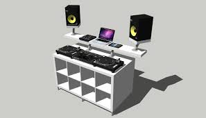 Ikea folding wall mounted table oak effect, norbo. How To Create A Professional Dj Booth From Ikea Parts Dj Techtools