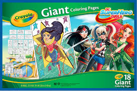Turtle coloring pages superhero coloring pages truck coloring pages online coloring pages coloring pages for girls cartoon coloring pages free free bible coloring page: Crayola Giant Coloring Pages Featuring Dc Girl Superheroes 18 Count Walmart Com Walmart Com