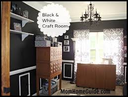 Chromcraft offers dinette sets with laminate table tops and solid wood dining tables. Black And White Craft Room Design