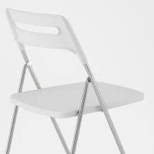 Nisse Klappstuhl Hochglanz Weiss Verchromt Ikea Osterreich In 2020 Folding Chair Chair High Gloss White