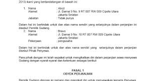 Surat perjanjian sewa menyewa ruko pdf. Download Budidaya Burung Contoh Draft Surat Perjanjian Sewa Gudang
