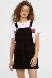 Corduroy Bib Overall Dress Black Ladies H M Us 1 Corduroy Overall Dress Winter Dress Outfits Overall Dress