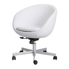 It looks less bulky than traditional ergonomic office chairs, plus comes in a clean white color that for a pop of texture that's also super comfy, look no further than the rivet swope curved arm. Home Outdoor Furniture Affordable Well Designed White Desk Chair Ikea White Desk Chair Ikea Desk Chair