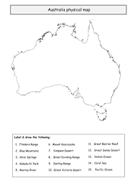 Click on above map to view higher resolution image. Australia Physical Map Teaching Resources
