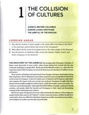 Does the narrative vary in. The Unfinished Nation Chapter 1 Part 1 Of 2 The Cllisin F Cultues America Before Columbus Europe Looks Westward The Arrival Of The English Course Hero