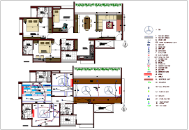 Which cottage home plan do you want to build? Electrical View With Electrical Legend Of House Design With House Plan Dwg File Cadbull
