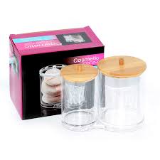 This elegant piece has a sturdy steel table frame and a wooden top with four metal chairs that have upholstered seats. Storage Organization Clear Acrylic Jar Container With Bamboo Lid For Cotton Balls Cotton Swabs Q Tips Cotton Rounds Makeup Pads Storage Canister Cotton Ball Swab Q Tip Storage Set Bathroom Storage Organization